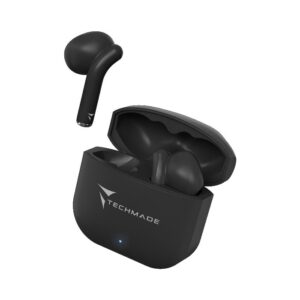 AURICOLARI BLUETOOTH CON BOX DI RICARICA NERI (TM-XM201-BK) - Fg9 systems