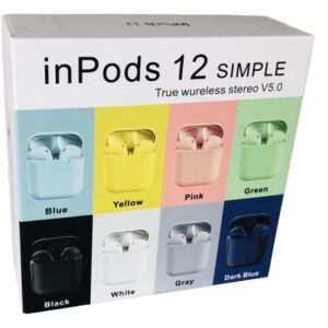 AURICOLARI BLUETOOTH WIRELESS INPODS 12 - COLORE BIANCO - Fg9 systems