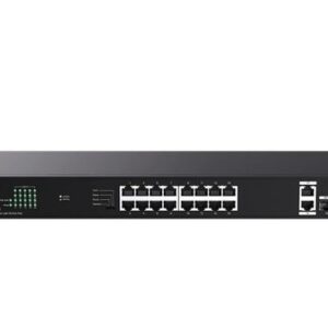 SWITCH RETE 20 PORTE 10/100/1000 - 18GE+2SFP - 16 PORTE POE (TEG1120P-16-150W) - Fg9 systems