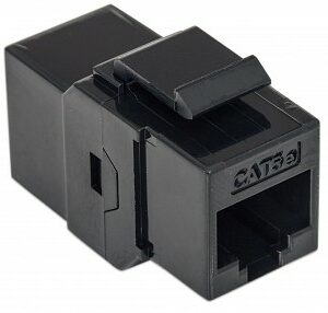 ACCOPPIATORE MODULO KEYSTONE JACK RJ45 CAT.6E NERO (NW-KU6P-BK) - Fg9 systems
