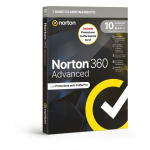 SOFTWARE ANTIVIRUS 360 ADVANCED 2026 - ANTITRUFFA - 10 DISPOSITIVI 12 MESI - 200GB - IT BOX (21483713) - Fg9 systems