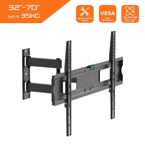 STAFFA SUPPORTO A PARETE DA 32" A 70" PER TV (TM-CT-WPLB8101LS) - Fg9 systems