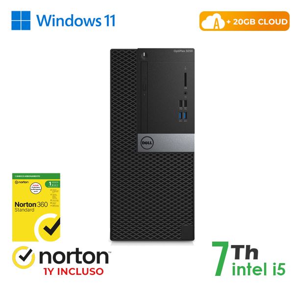 <p>Personal Computer <span>Dell Optiplex </span>5050-7050 Tower - Cpu Intel Core i5-7 Gen. - Ram 16 Gb - Hd 128 Gb SSD + 500 Gb HDD - USB - Ethernet Lan - Norton Antivirus + 20 GB Cloud - Windows 11 Pro GIA' INSTALLATO - Nero - P<strong>rodotto ricondizionato RENEW RINOVO (come nuovo) </strong>- <strong>Garanzia 12 mesi</strong> - <strong>Grado A - <strong><span style="color: #35ad4a ">PICK & RETURN (IN CASO DI ASSISTENZA RITIRO E RICONSEGNA GRATUITI)</span></strong></strong></p> PC DELL OPTIPLEX 5050-7050 TOWER INTEL CORE I5-7 GEN. 16GB 128GB SSD + 500GB HDD WINDOWS 11 PRO - RICONDIZIONATO - (RN41534311) - Fg9 systems