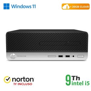 PC HP 600 G5 SFF INTEL CORE I5-9 GEN 16GB 128GB SSD + 500GB HDD WINDOWS 11 PRO + NORTON - RICONDIZIONATO (RN64534312) - Fg9 systems